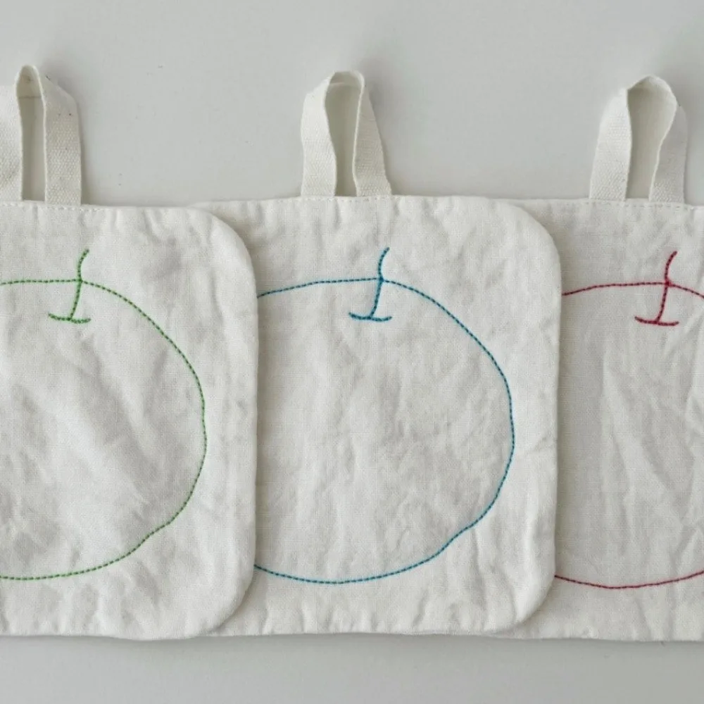 New Embroidery Insulation Pads Soft Square Shape Table Cup Mat Hand Towel Type Cloth Napkins Photo Background
