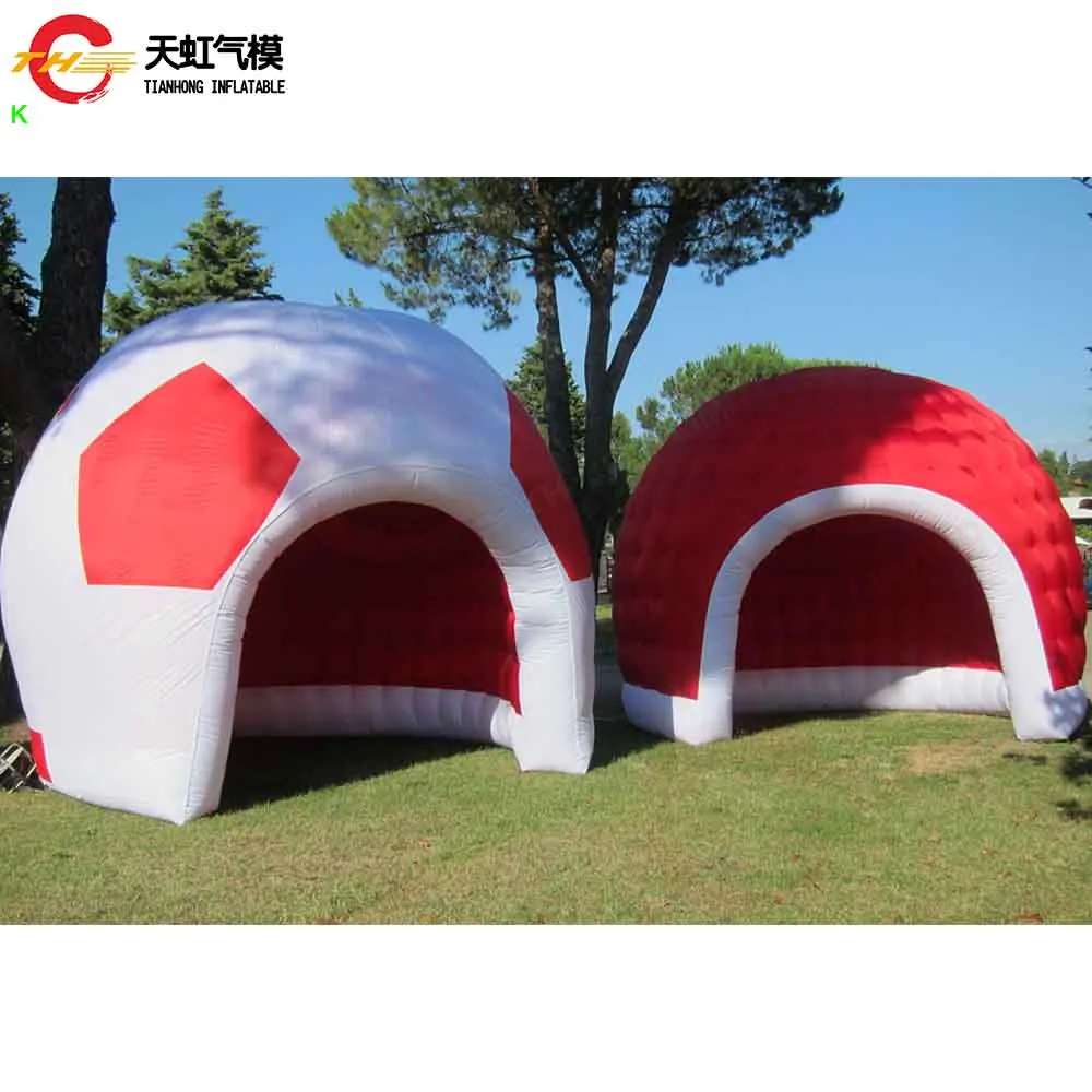 Nouveau Design points couture gonflable araignée tente Air sauter tente de pelouse gonflable avec 4 pieds tentes dôme gonflables extérieures