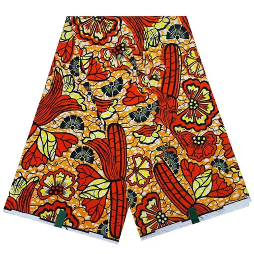 Veritable Super V Real Wax Guaranteed Wax Prints Real Dutch Hollandais Loincloth African Dress 100% Cotton Fabric 6 Yards Batik