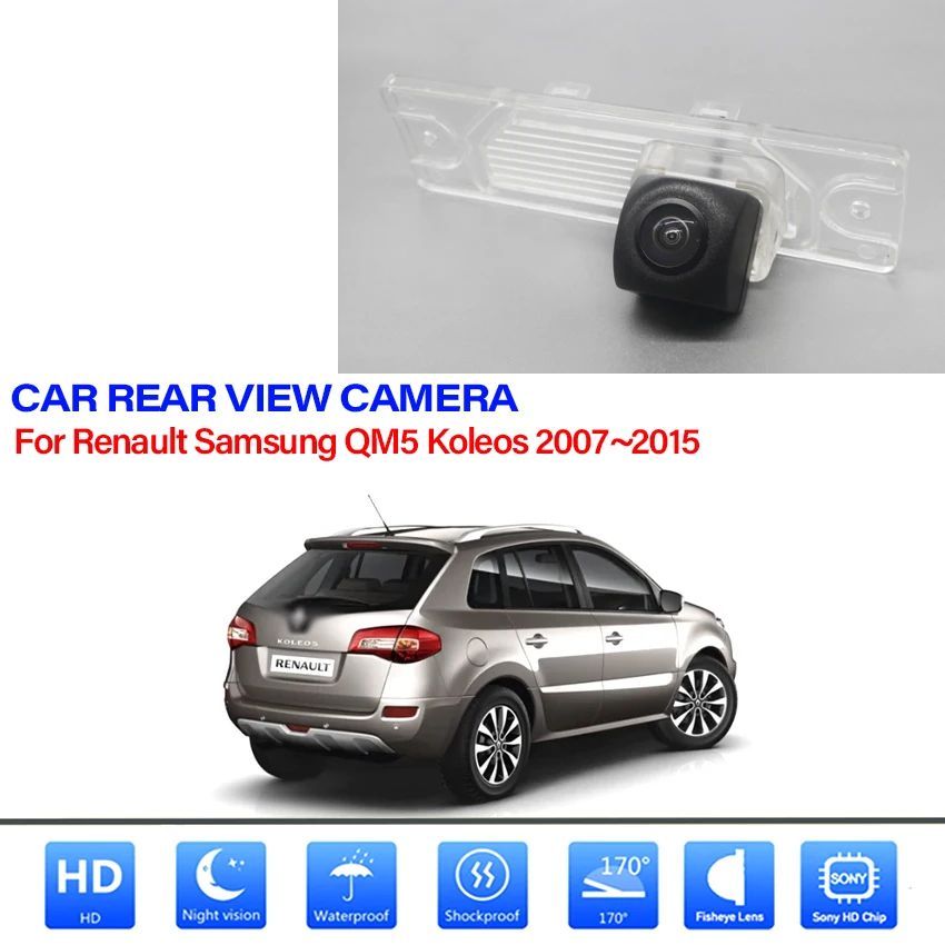 

Car Reverse Back up Parking Rear View Camera HD CCD Night Vision For Renault Samsung QM5 Koleos 2007~2011 2012 2013 2014 2015