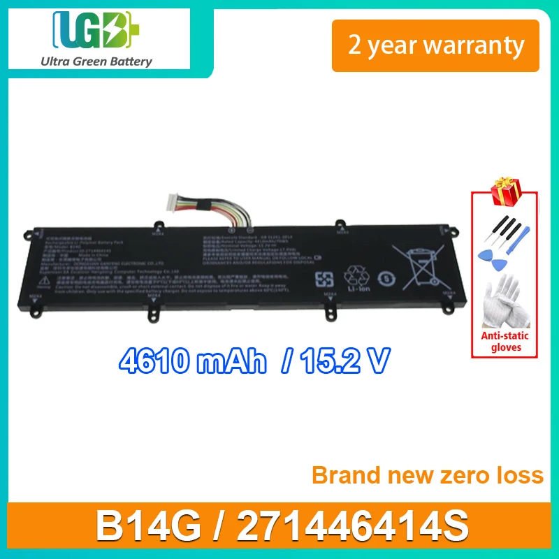 UGB New B14G Laptop Battery For 271446414S 12PIN 12Lines 15.2V 4610mAh 70Wh