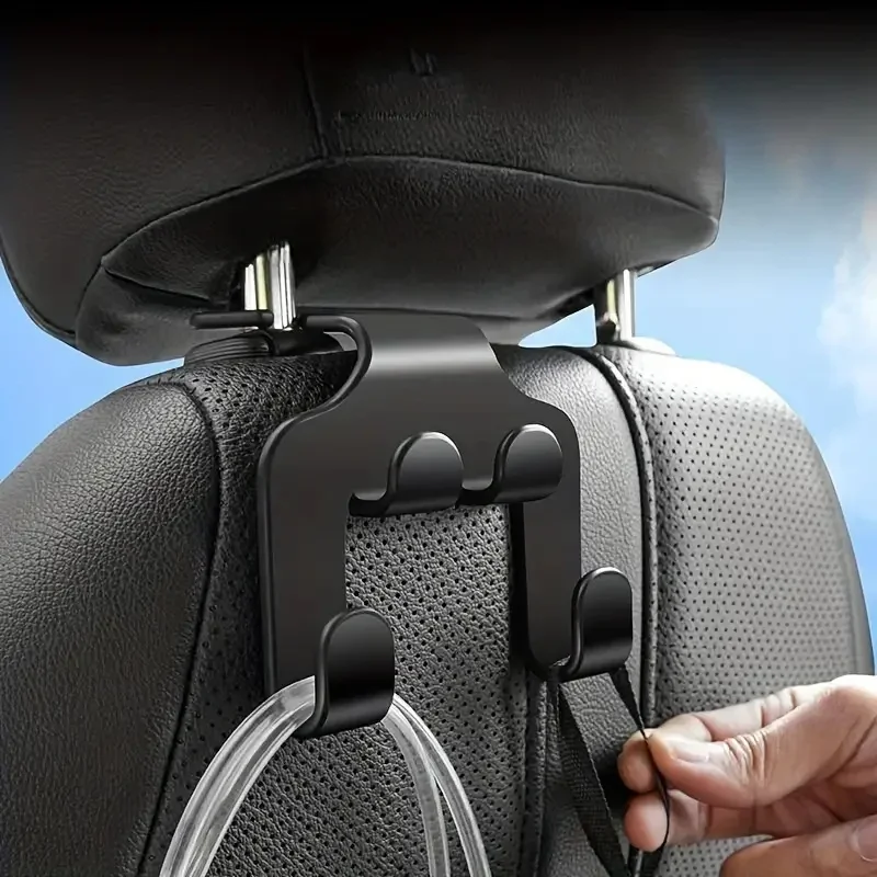 Car Back Seat Hook Hanging Storage Mobile Phone Holder Stand Lazy Rear Seat Phone Headrest Bracket For iPhone Samsung All Phones