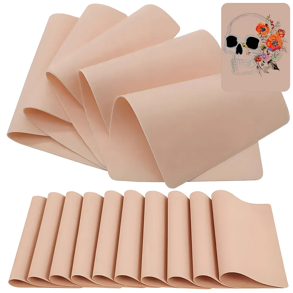 

30/20/15/10/5/3/1PCS Tattoo Practice Skin Double Sides Tattoo Fake Skin for Beginners Permanent Makeup Eyebrow Training Skin