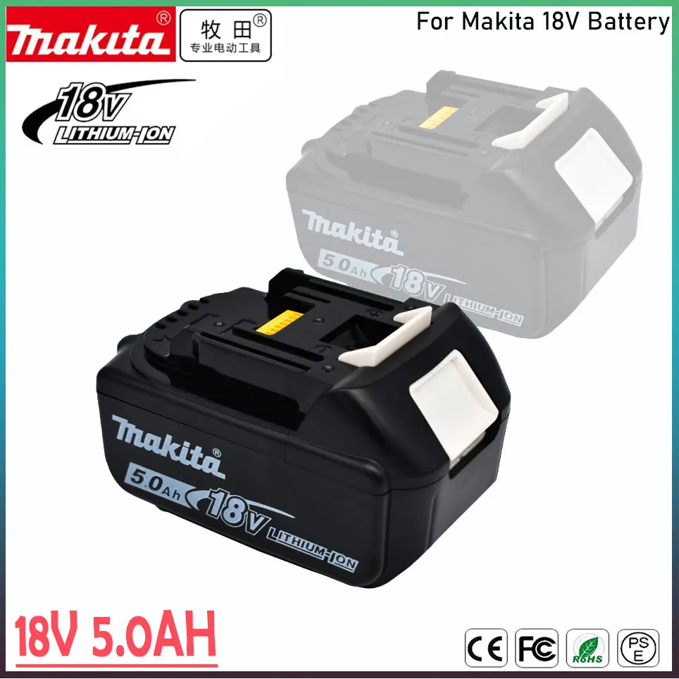 

Makita оригинальная перезаряжаемая батарея для электроинструмента, 18 в, Ач, 18 в, BL1860B, BL1860BL1850