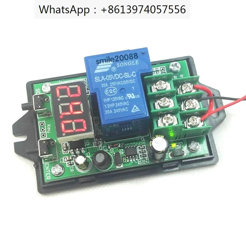 DC voltage detection control relay 12/24/48V60V battery charging and discharging timer/30A on/off switch