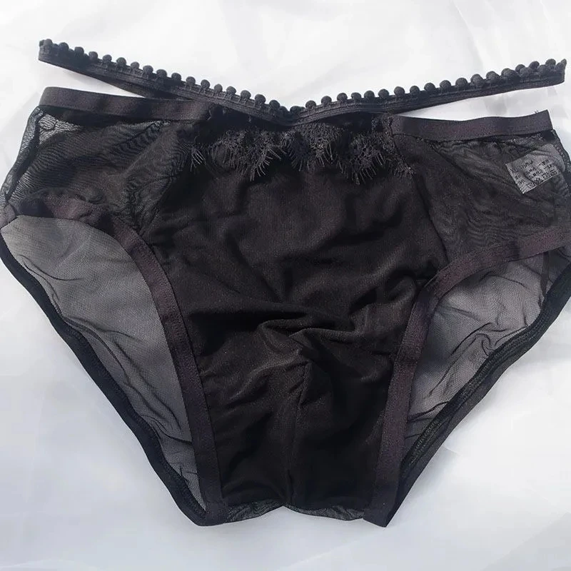 

Man's Sexy Lace Briefs Motal Soft Pink BF Gifts Harajuku