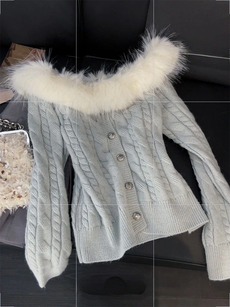 

Осенние вязаные свитера, пальто с длинными рукавами, кардиганы, базовая тонкая куртка Y2K, корейская мода, трикотаж, зимняя модная уличная одежда