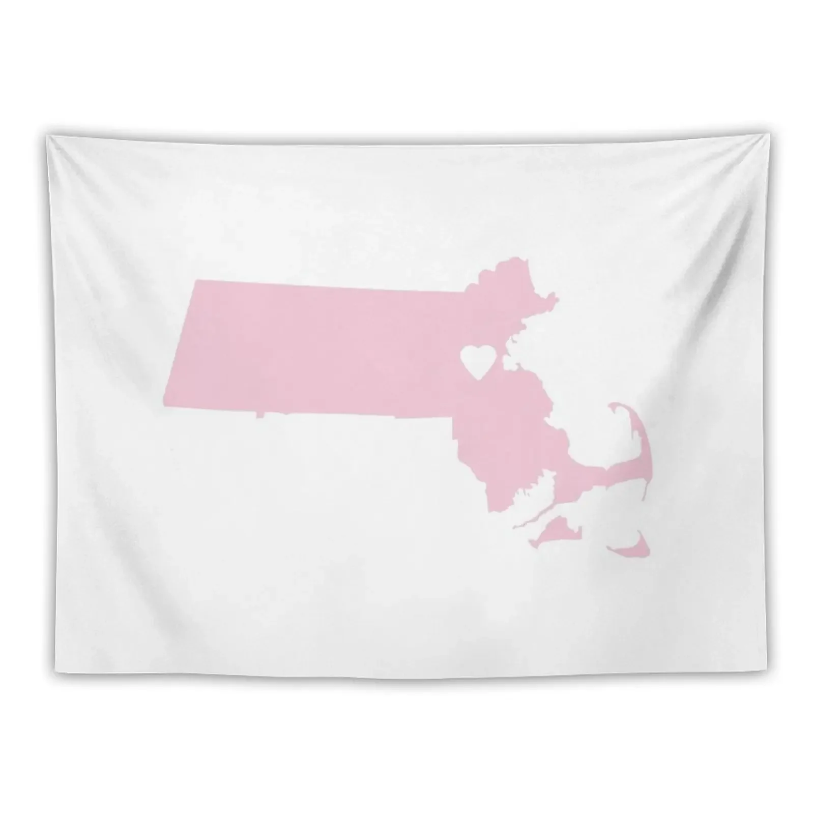 

Massachusetts Love in Pink Tapestry Aesthetic Decoration Room Decorations Aesthetic Tapestry