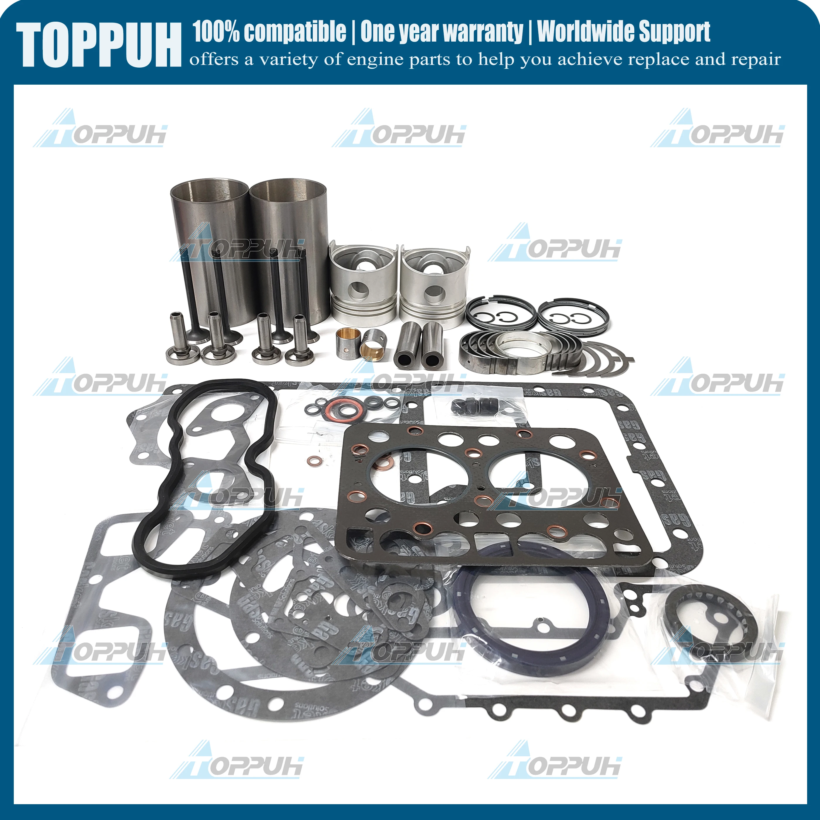 

Z750 Engine Overhaul Rebuild Kit for Z750 Kubota Engine Tractor L175 L185 L1501 L1500