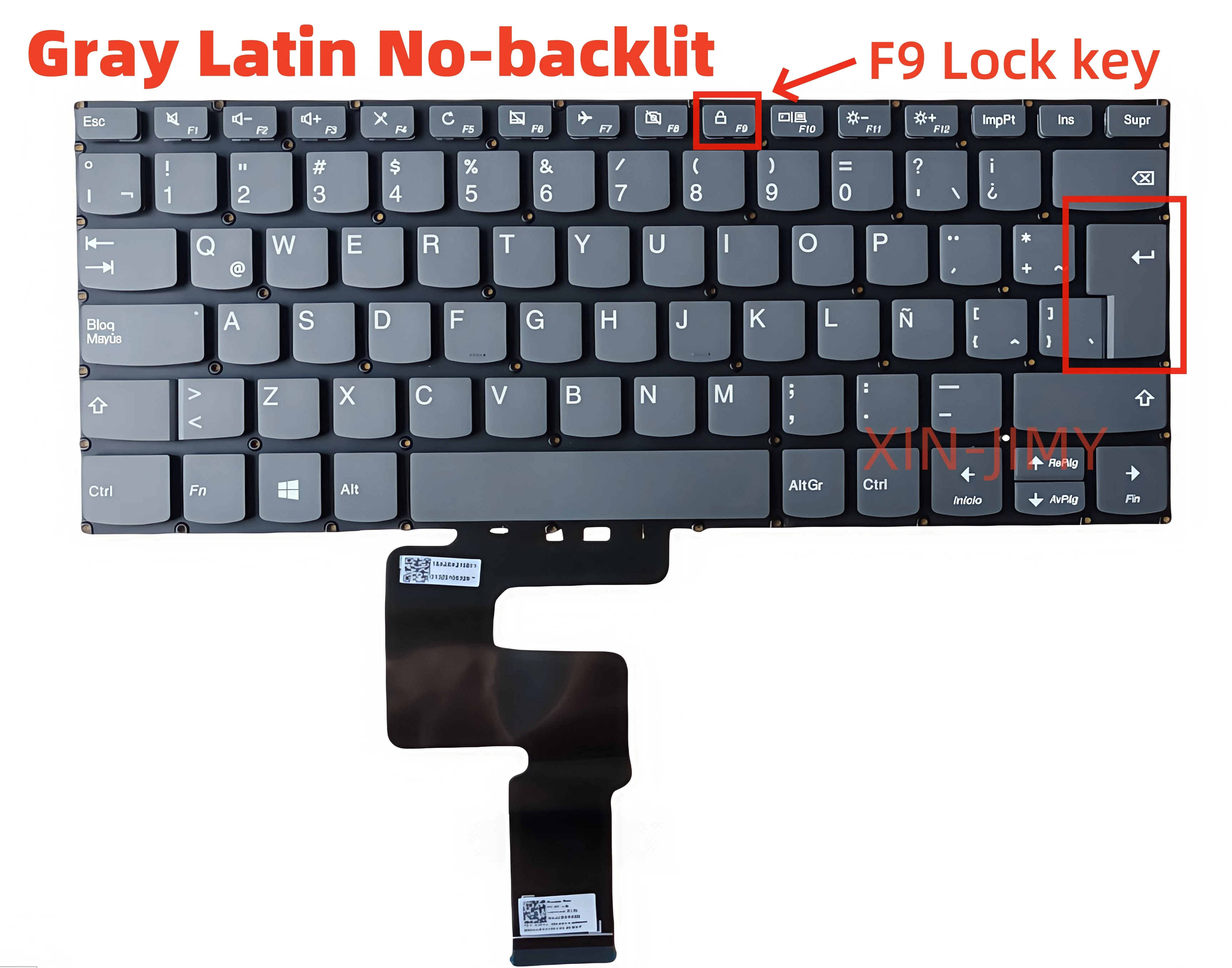 Latin Gray Laptop keyboard For Lenovo 330-14AST 330-14IGM 330-14IKB V330-14ISK V330-14IKB V330-14ARR Notebook without backlit