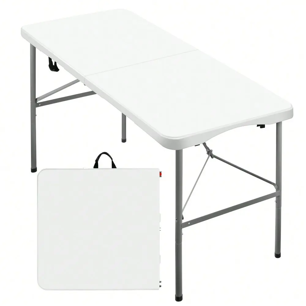 

Folding Table 4ft Heavy Duty Folding Tables Indoor Outdoor Plastic Dining Table Portable Folding Square Card Table, For Picnic,