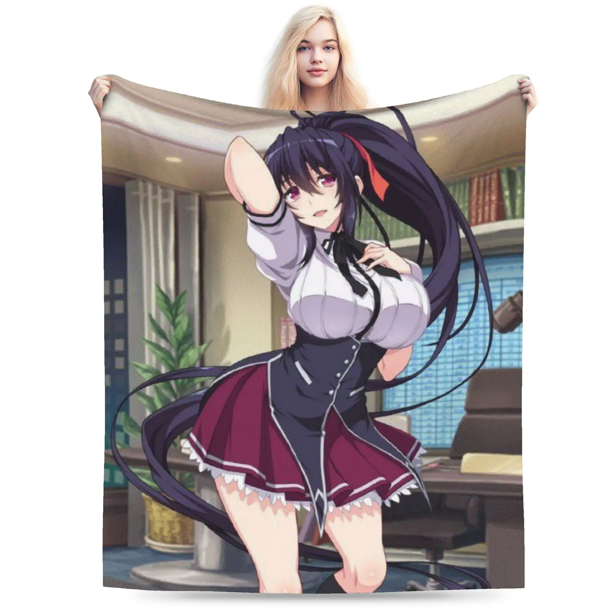 High School DxD Rias Gremory Accessories Blanket Super Soft Warm  Throw Blankets for Couch 50x60 Inches Multi-size Bedspread
