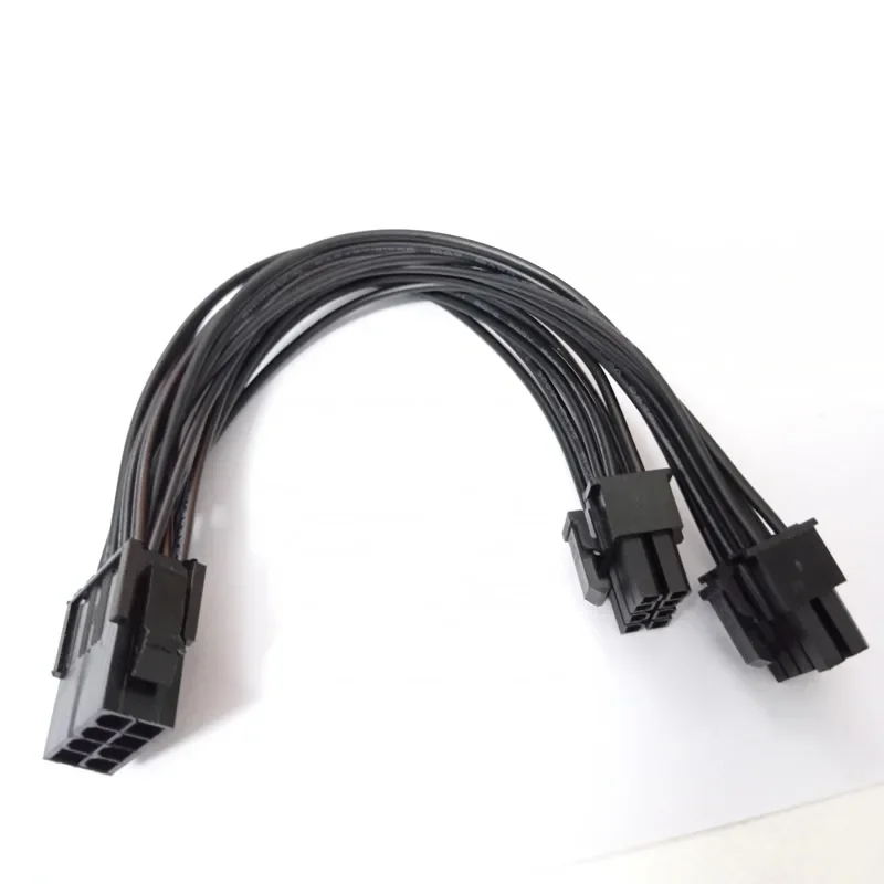 1/2Pcs 20cm Graphics Card 8 Pin Female To 2*8P(6+2)pin Extention Power Cable Male PCIe PCI Express 4 Lines Cable Connector