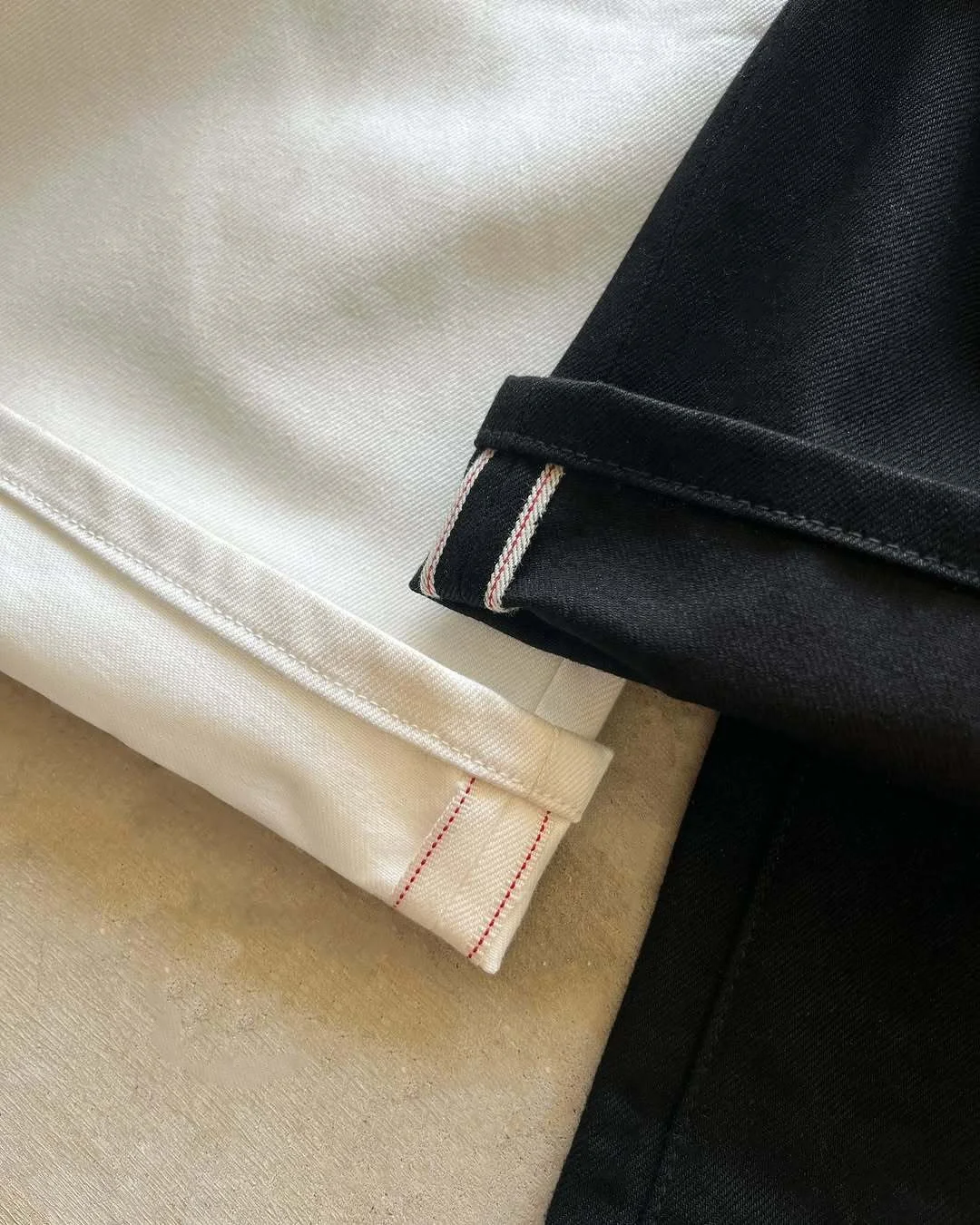 3D Pattern Raw Selvage Denim Jeans Baggy Fit Vintage Heavyweight Straight Leg Black White Japanese Cotton Denim Pants for Men