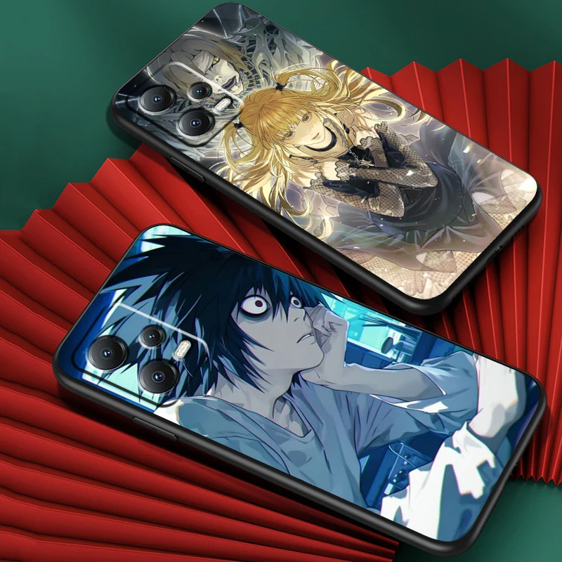 D-Death Note Cool Art For Xiaomi Redmi Note 13 12R 12 12S Turbo 11 11T 11S 10 10S Pro Plus 5G Black Cover Phone Case