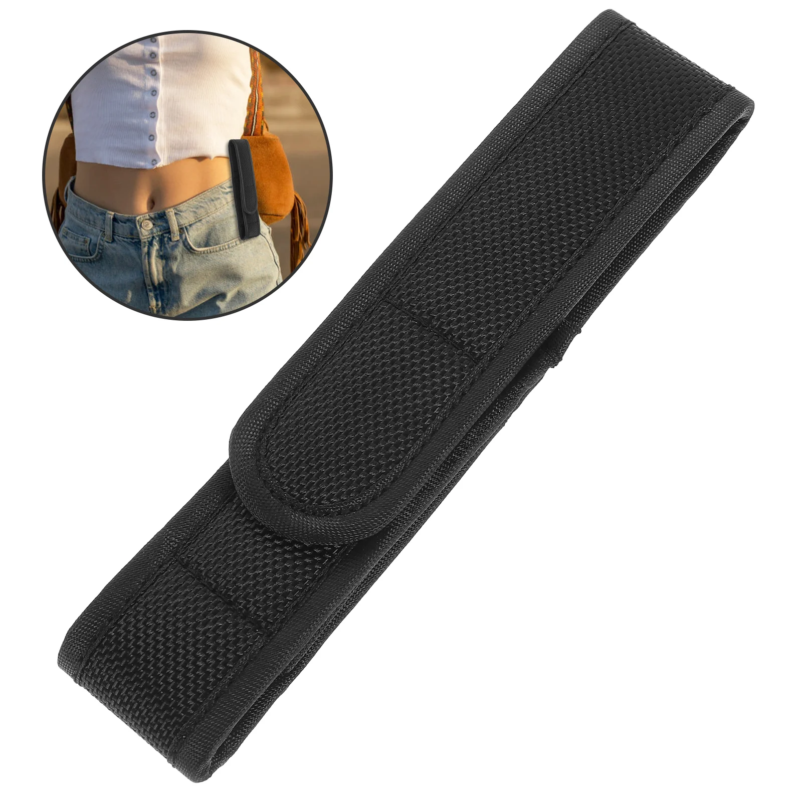 Mini Flashlight Waist Holder Woven Universal Nylon Small Case (small within 13cm) Flashlights Torch