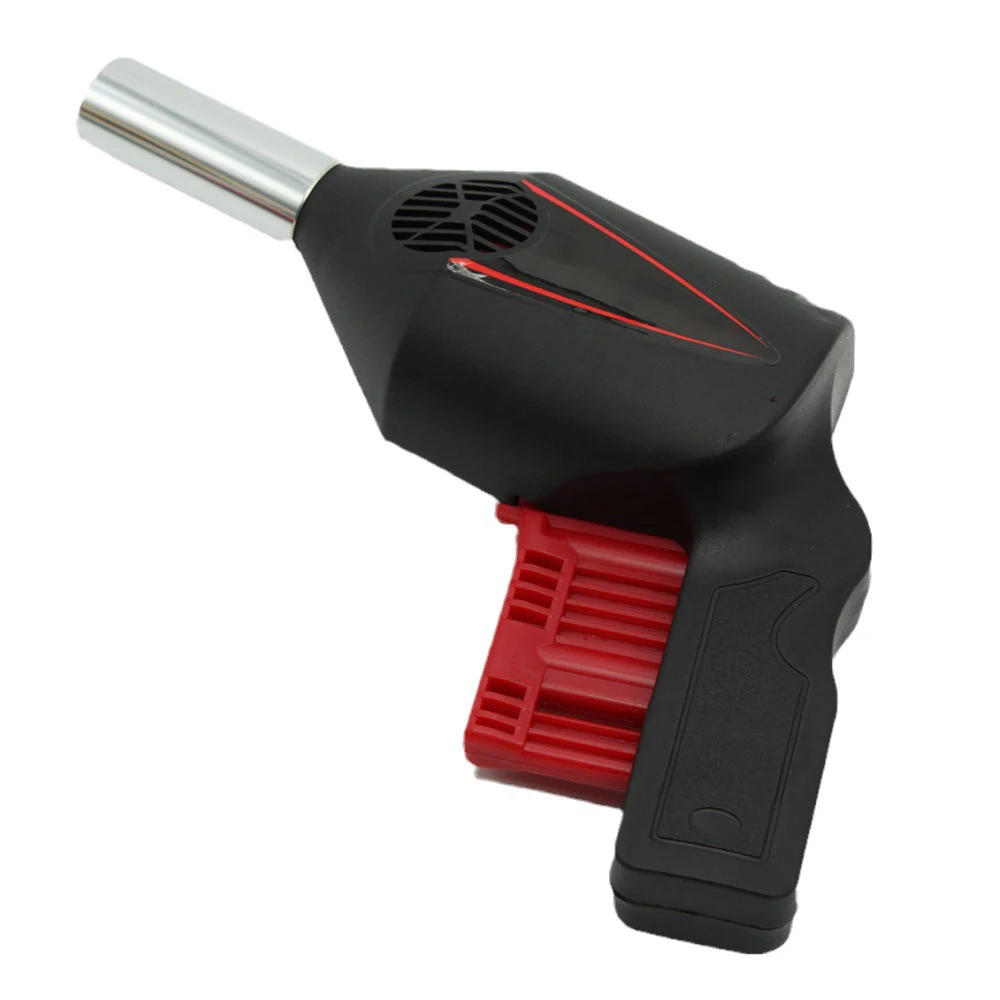 Hand Held Charcoal Blower Plastic Stainless Steel Air Bellows For Outdoor BBQ Grill Campfire Fire Ignition Tool