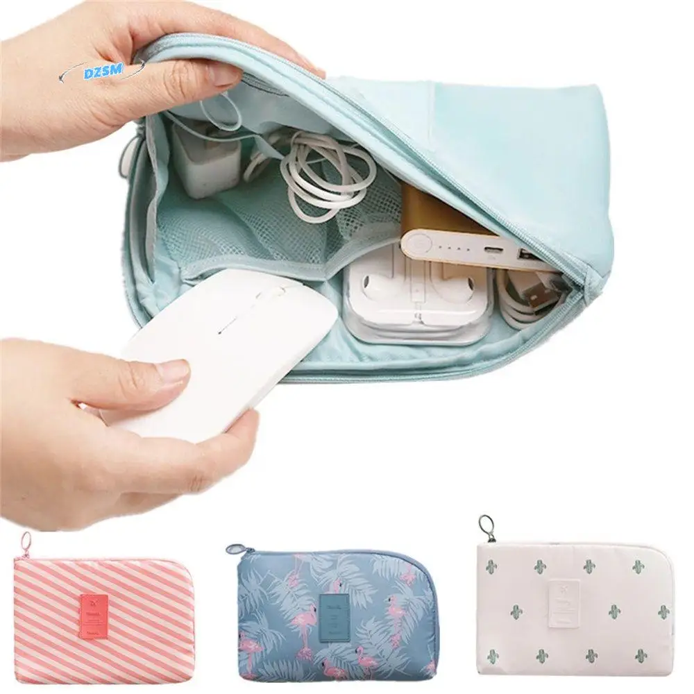 

Outdoor Travel Bag Digital USB Data Cable Earphone Electronic Organizer Mobile Charger Holder Cable Storage Bag Wire Organizer