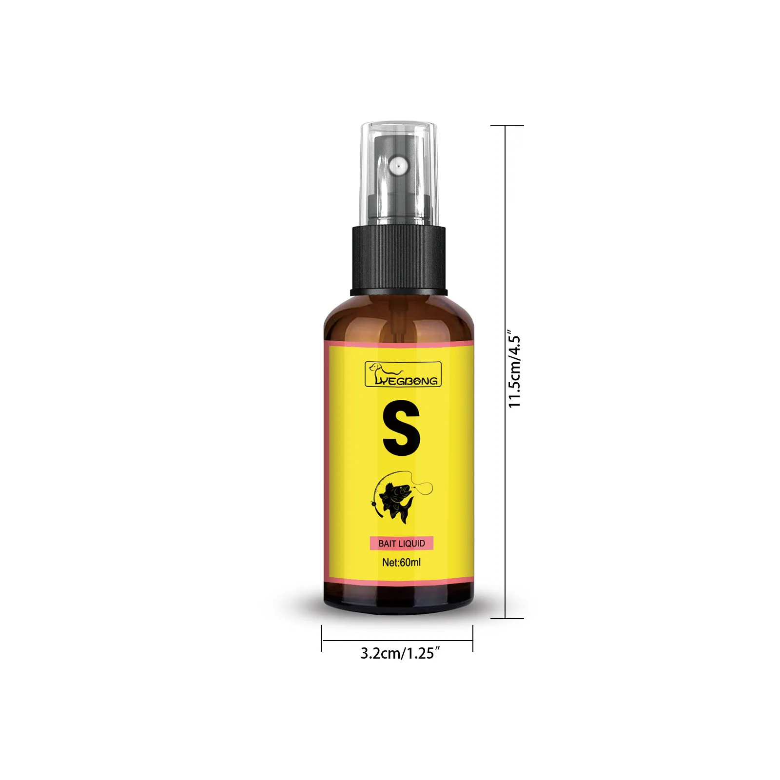 Natural Absorb Scent Fish Attractants For Absorb , Fishing Additive Spray High Concentration Absorb Attractant Enhancer 60ml