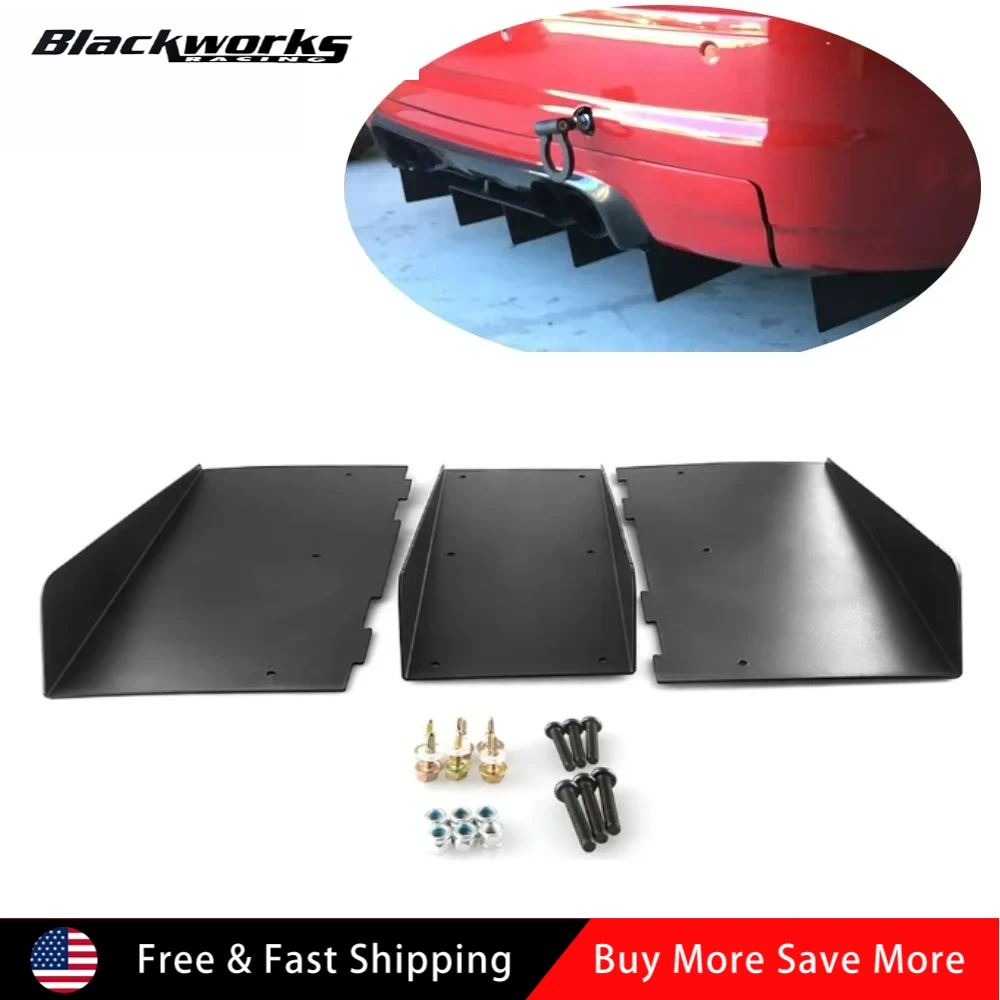 

Universal Car Rear Bumper Diffuser Spoiler Shark Fin Rear Deflector Chassis Rear Lip Spoiler Wing Accessories