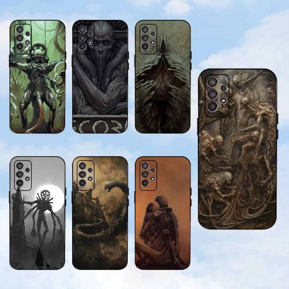 

S-Scorn Game Biotechnology Phone Case For Samsung S25,S24,S23,S22,S21,S20,S10,Ultra,Plus,Lite,FE,Soft Silicone Black Cover