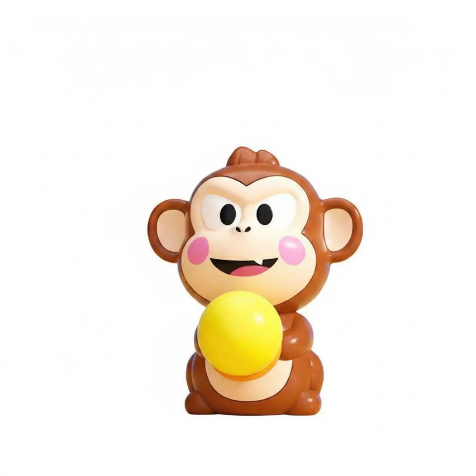 Interactive Kids Prank Monkey Toy with Head Press Launch Fun Foam Ball Shooter for Party Games and Children Play