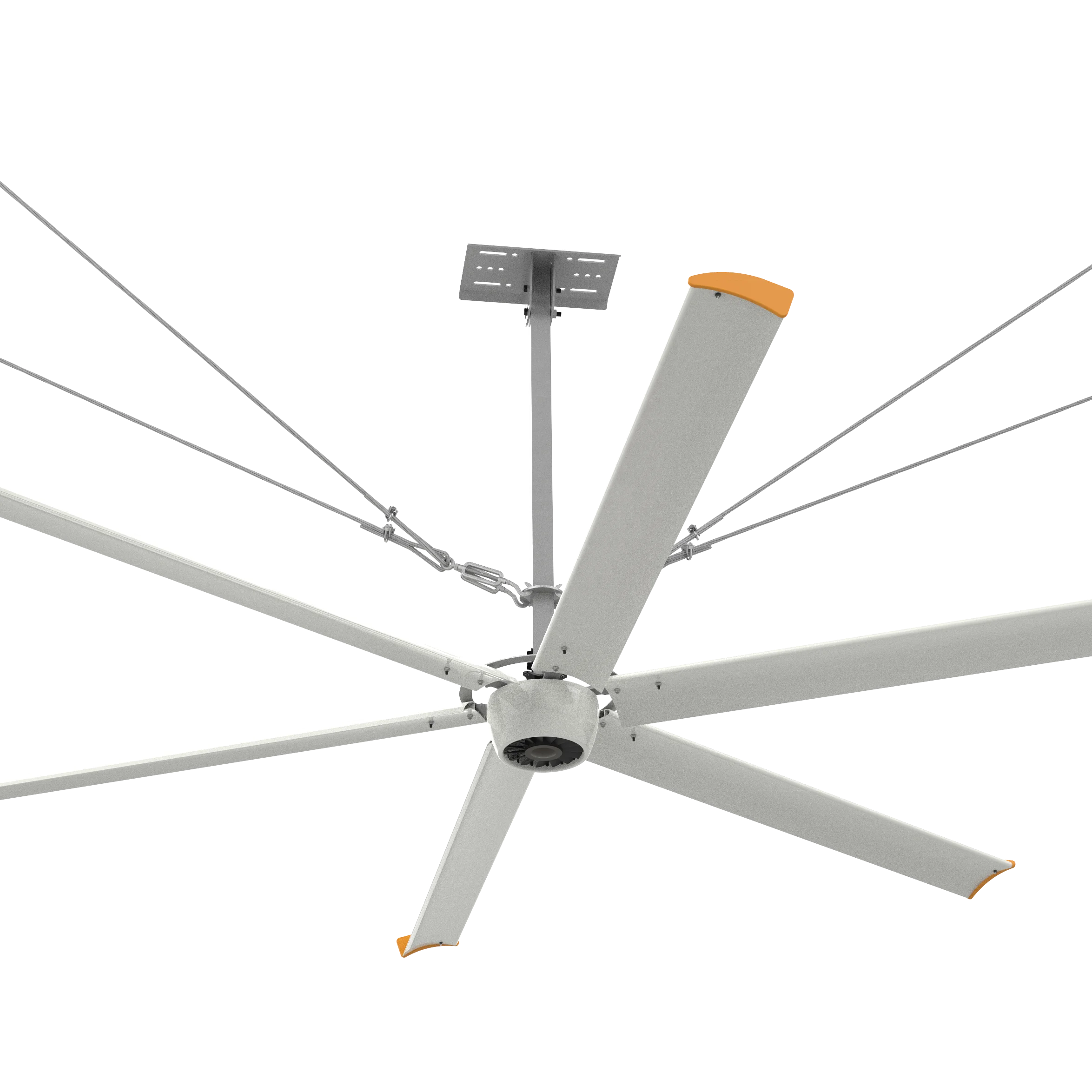 

7-футовый малошумный потолочный вентилятор Hvls с большим промышленным заводским потолочным вентилятором