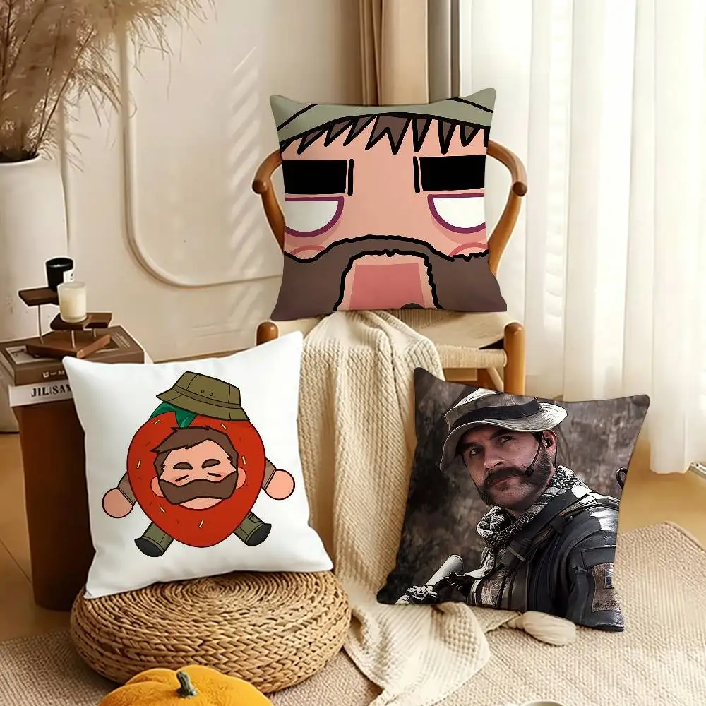 Captain J-John P-Price   Pillow Cover Sofa Cushion Cover Home Room Decoration Children Gift