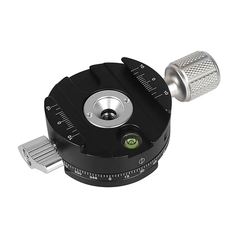SZRIG 360 stopni rotacji panoramiczny szwajcarski głowica kulowa statywu z Acra Swiss płyta szybkiego uwalniania Adapter zaciskowy uchwyt dla DSLR