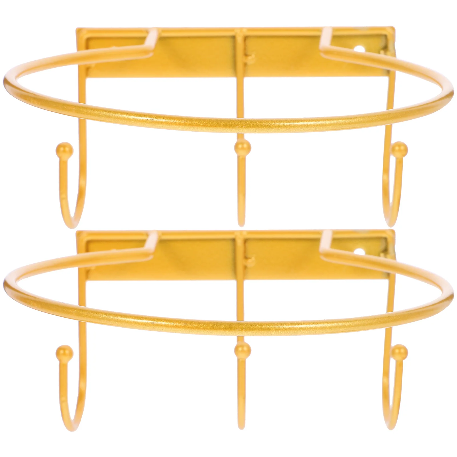 

2Pcs Wall-Mounted Basketball Holder Metal Soccer Stand Household Football Holder Long Service Life Football Stand