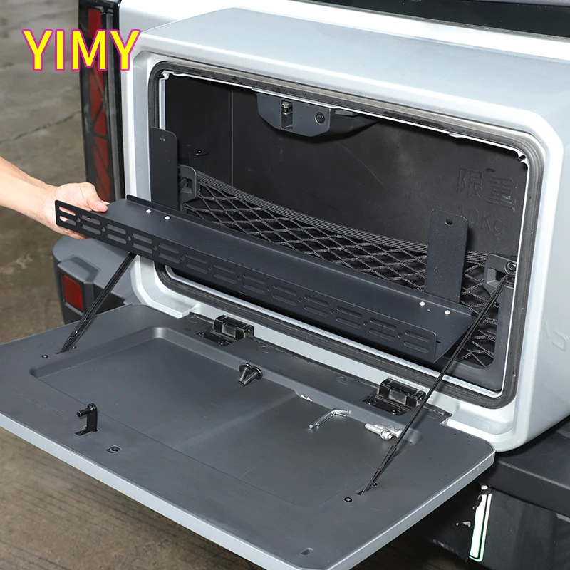 

Carbon Steel + Alloy Car Tailgate Storage Box Multi-functional Storage Partition Pallet for Chery Icar 03 Jaeco 6 J6 EV 2024+