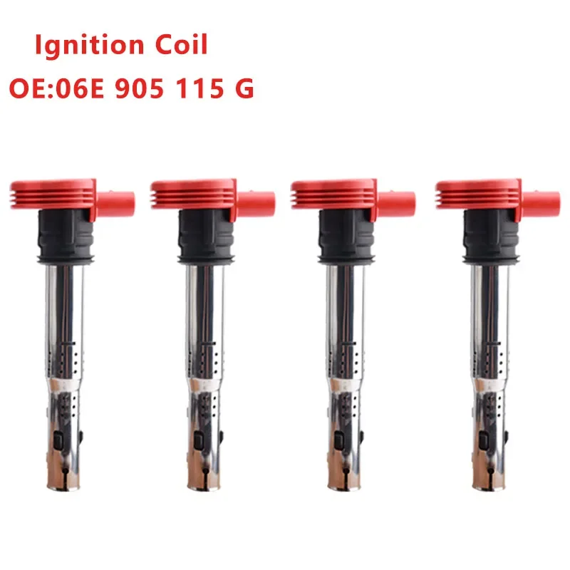 1/2/3/4PCS Ignition Coil  06E905115G 06E 905 115G 07K905715G For Audi A4L A5 A6L A7 Q3 Q5 R8 VW Jetta Golf Passat Tiguan CC