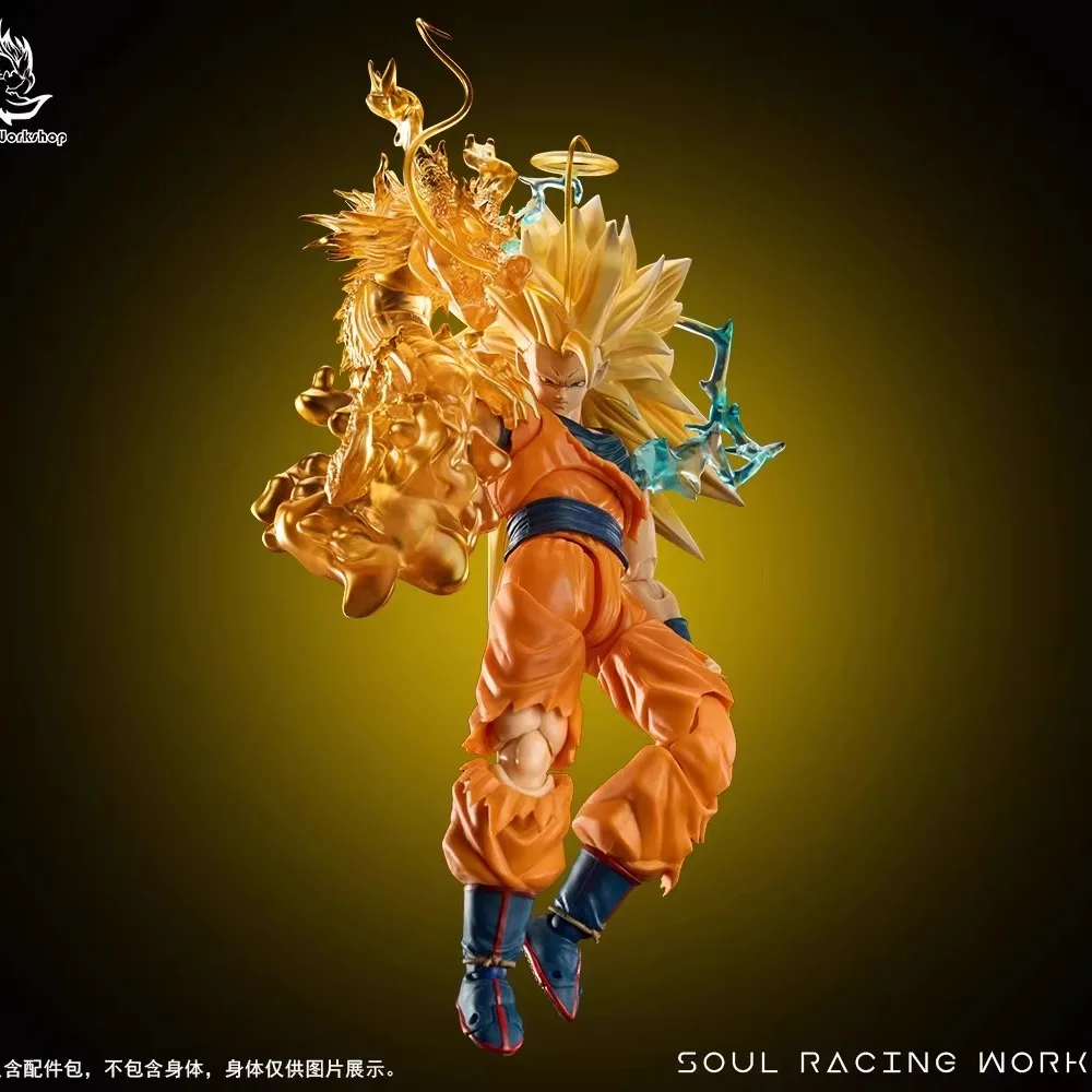 Nieuw Op Voorraad Ssw Studio Dragon Ball Shf Figuur Ssj3 Super Saiyan Son Goku Hoofd Sculptuur Speciaal Effect Figuur Collectie Model