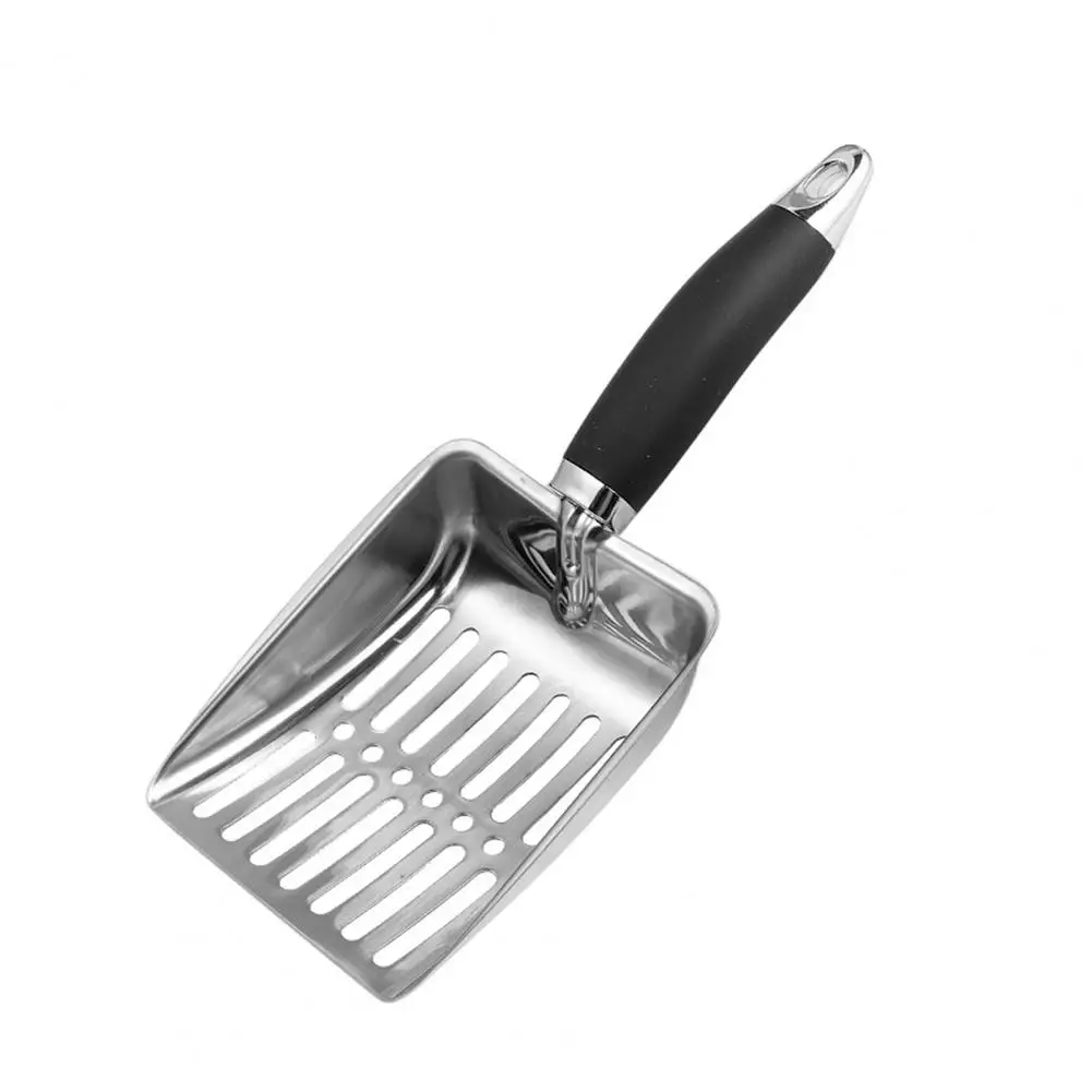 Rust-resistant Litter Scoop Durable Stainless Steel Cat Litter Scoop with Non-slip Handle Easy-to-clean for Cat for Efficient