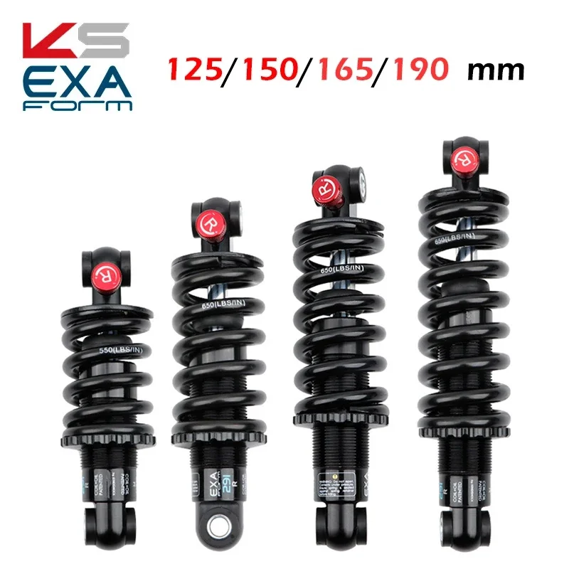 

EXA 291R Hydraulic Spring Rear Suspension Mountain Bike Aluminum Shock 125/150/165/190mm 550/650 lbs Rear Shock