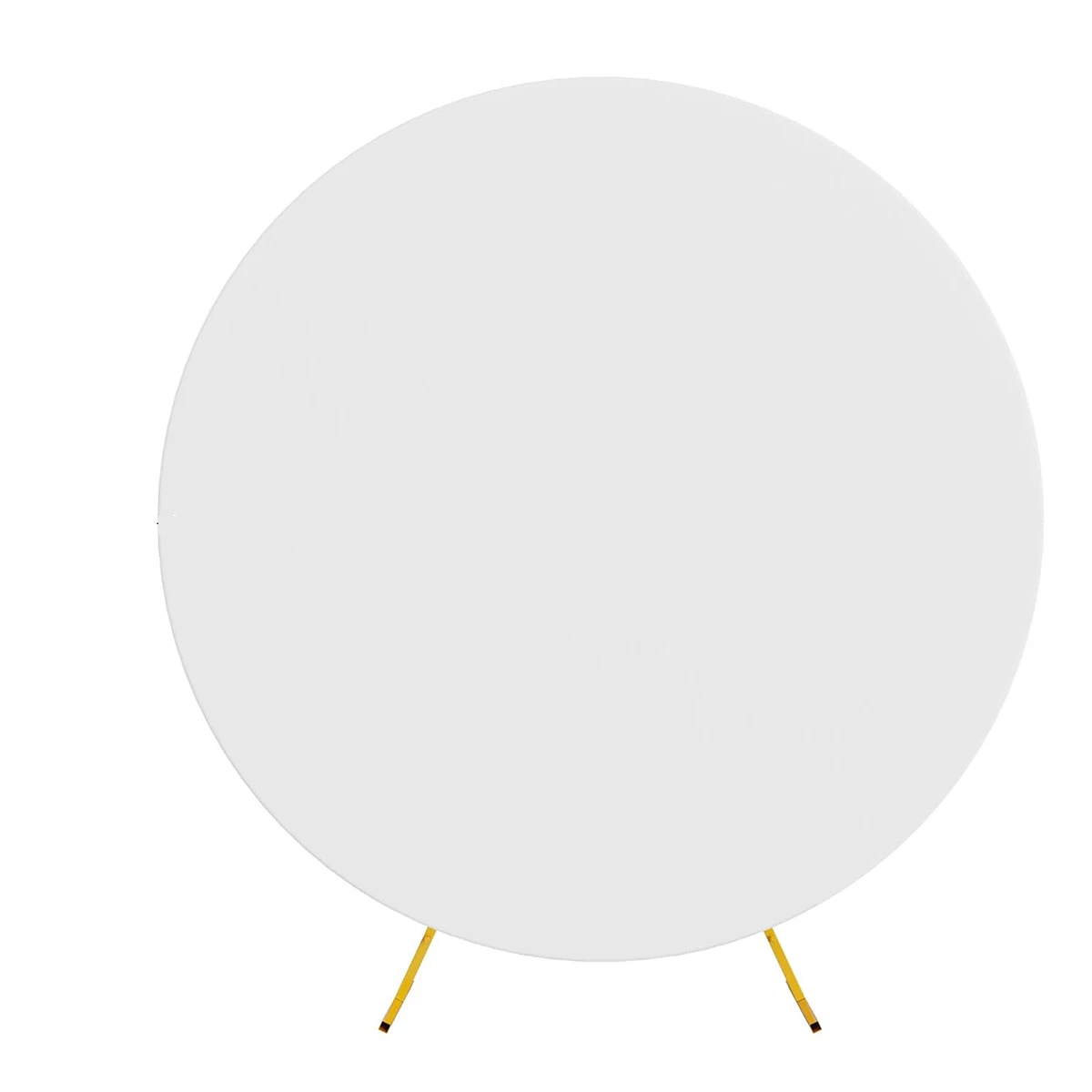 Pure Color Circle Round Backdrop Cover Wedding Baby Shower Birthday Party Decor Elastic Photo Background(Without Shelf) image 3