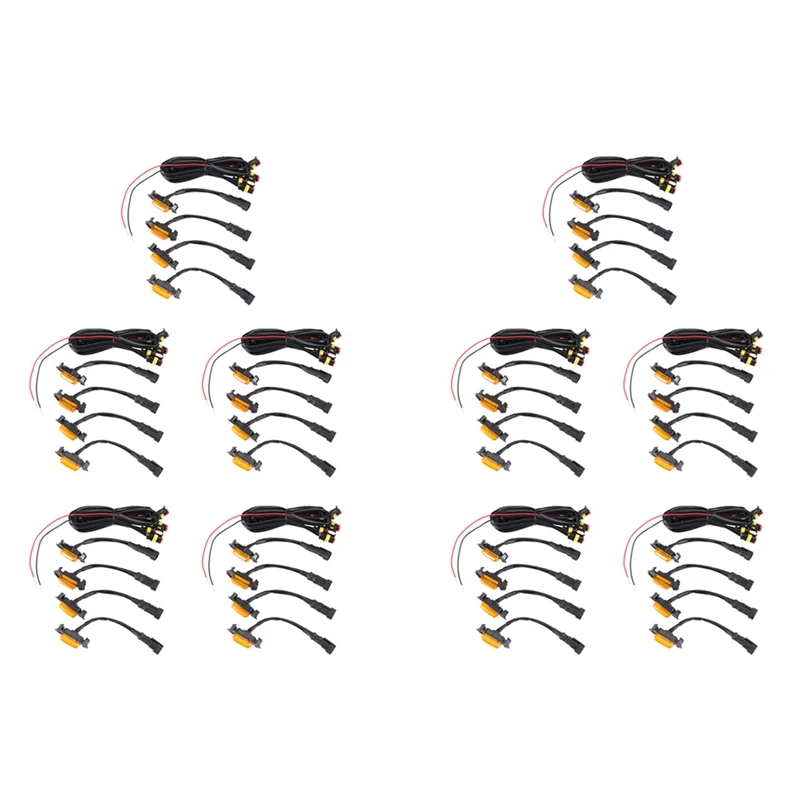 

Set Of 40 Grille Amber Led Lights Kit For Toyota Tacoma Trd Grill 2016-2018