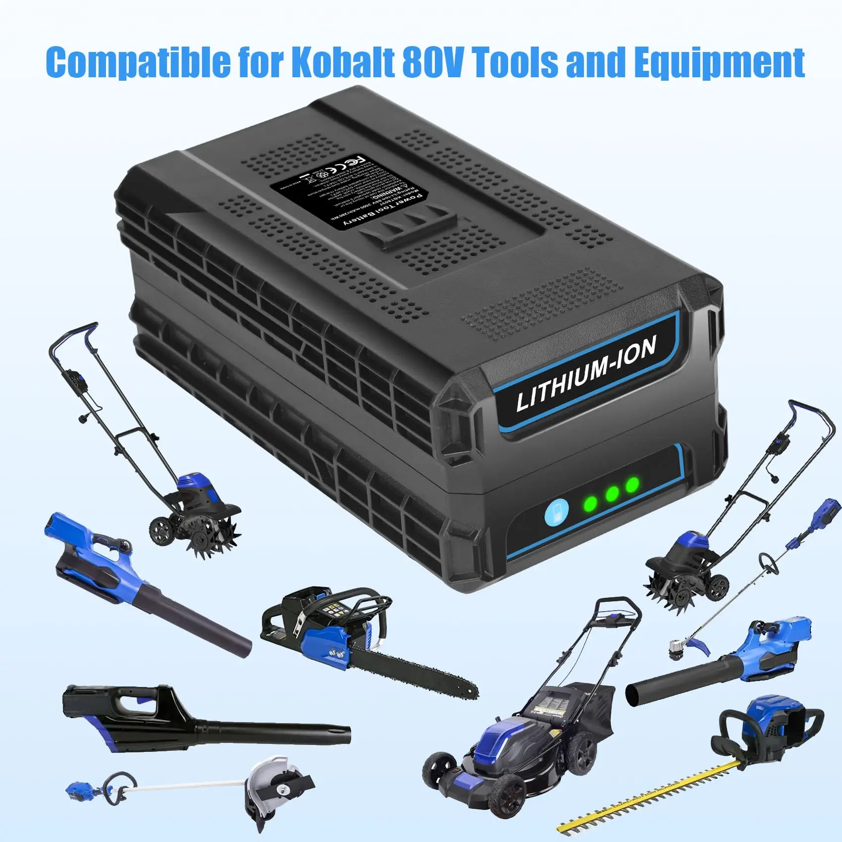 

REACELL 80V 3.5Ah Battery For Kobalt Compatible for Kobalt 80-Volt KB2580-06 KB680-06 KB280-06 2910303-RC Cordless Power Tool