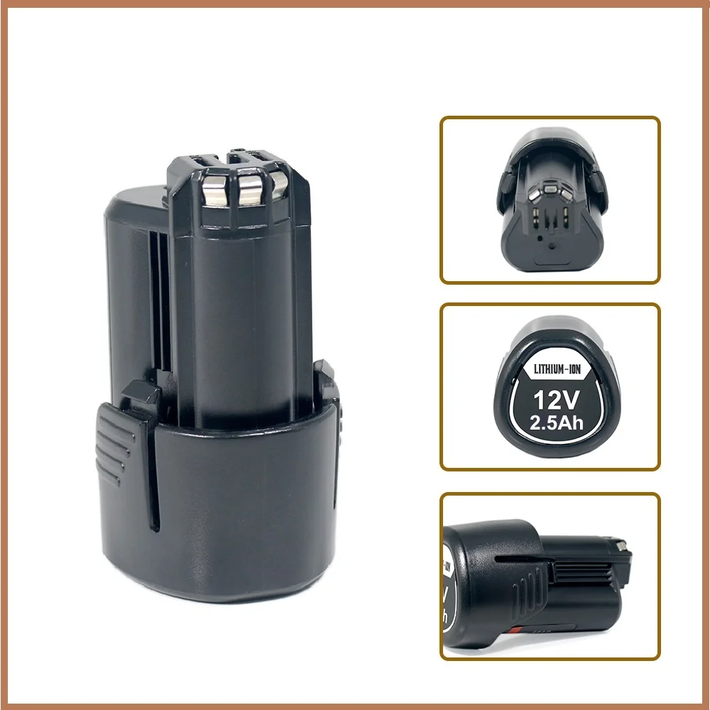 10.8V 12V 3Ah 2.5Ah 18650 بطارية ليثيوم أيون لبوش بطاريات BAT412A BAT414 BAT411 BAT412 D-70745 2607336014 BAT420 GSR 120-LI #2