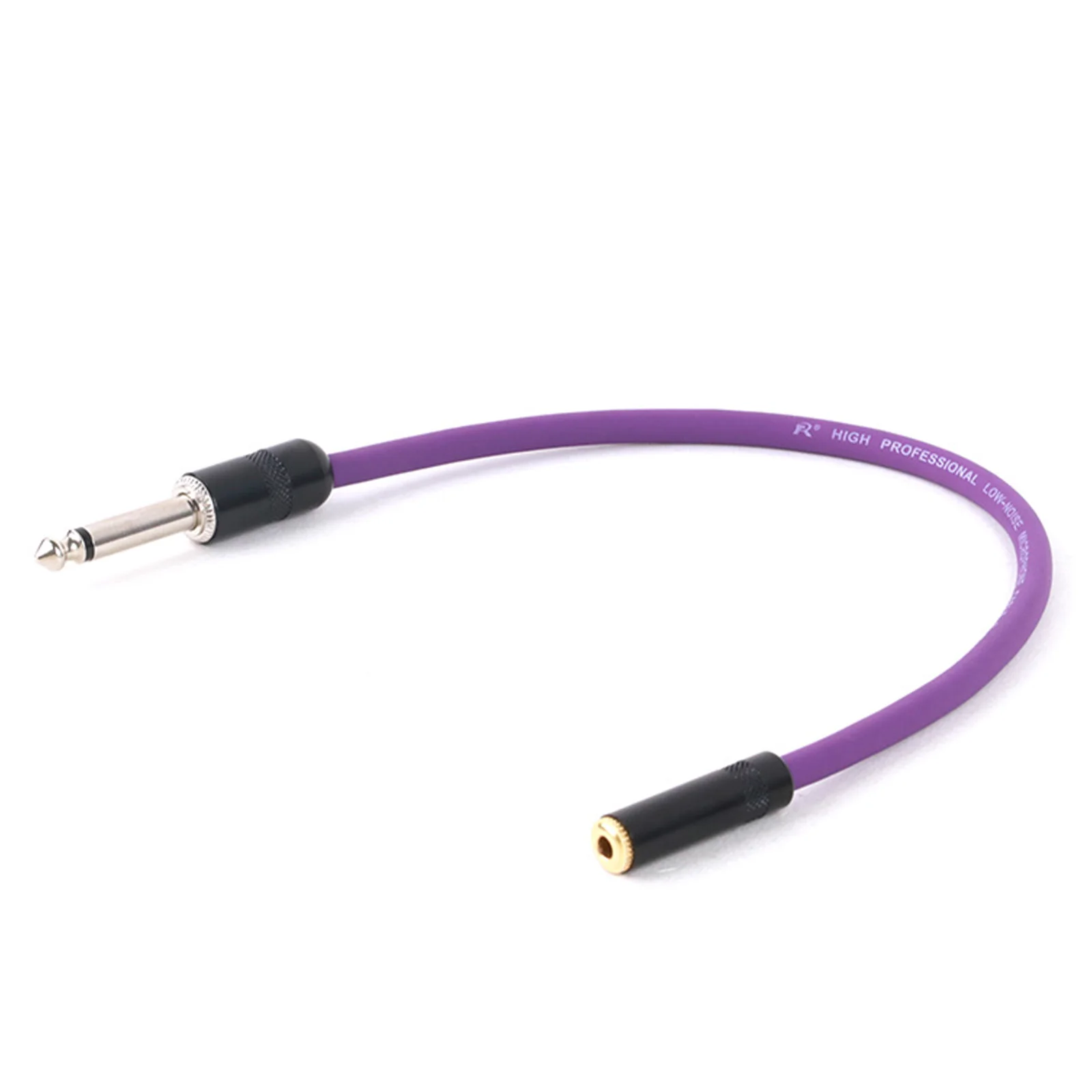 GuerGuo High Quality 3.5mm Stereo TRS Female Jack to 6.35mm Mono TS Male Jack Cable For Guitar Microphones Etc 0.3M-15M