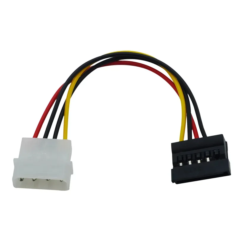 Adaptador de Cable de alimentación SATA a Molex, 1 unidad, 4 pines, conectores de Cable de extensión