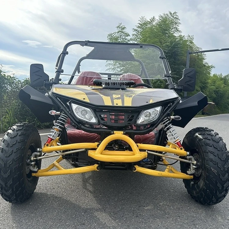 2024 New 200cc Pedal Go Kart for Adults Wholesale Cheap Four-Wheel Off-Road Cart with Shaft Drive Transmission System