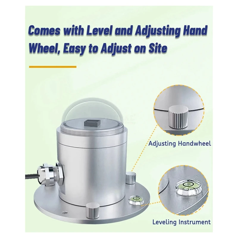 Solar Radiation Sensor Total Solar Radiation Sensor Transmitter Reflection Radiometer Detector Outdoor 0-10V Output