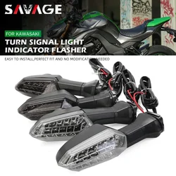 Rear Turn Signal LED Light For KAWASAKI NINJA 250 300 400 650 1000 Z1000SX ZX-6R ER6N ER6F Motorcycle Tail Indicator Blinker