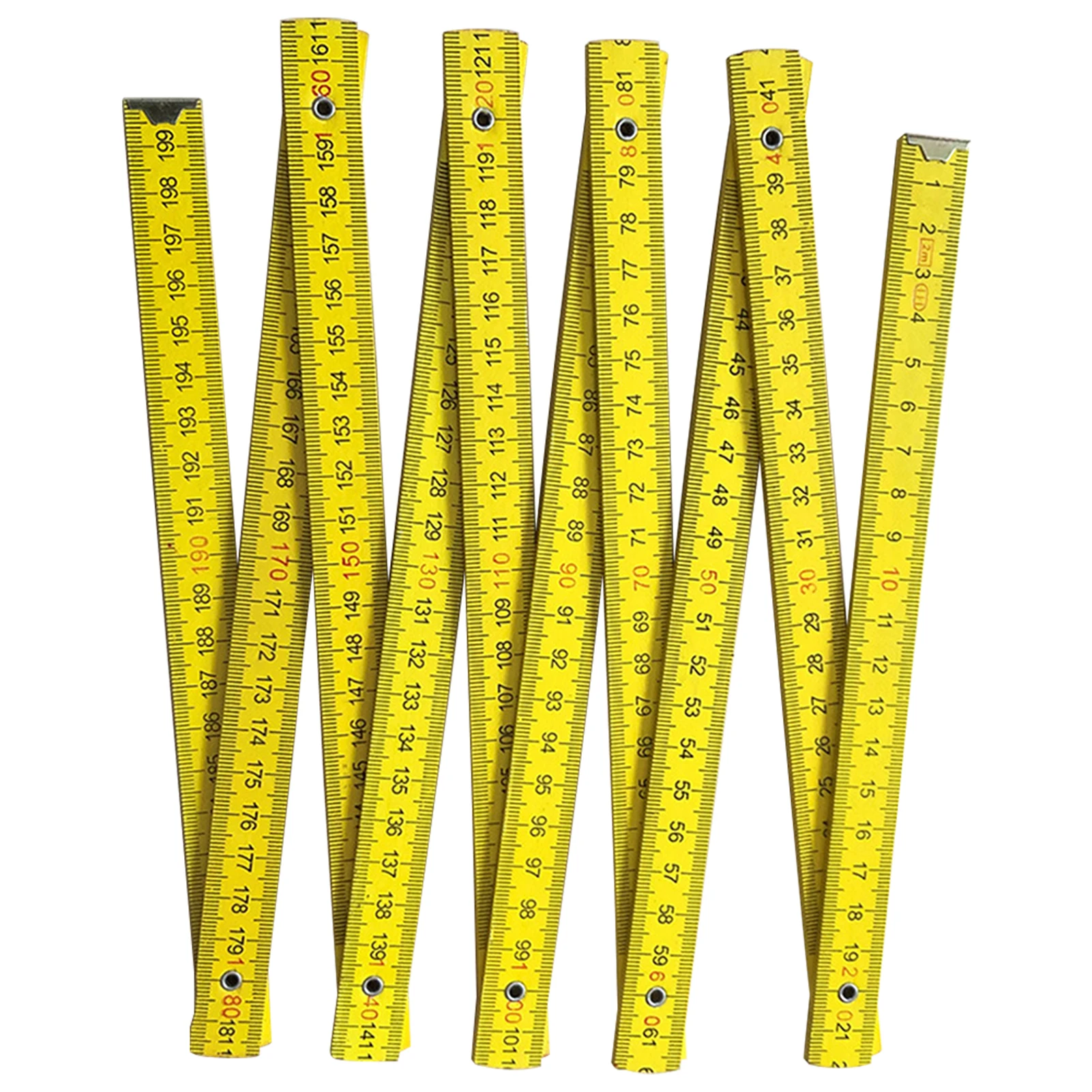 مقياس متري مكتبي قابل للتعديل ، مسطرة قابلة للطي للعمل بنفسك ، تعليم مدمج للقرطاسية لقياس دقيق ، نجارة ، 2 متر