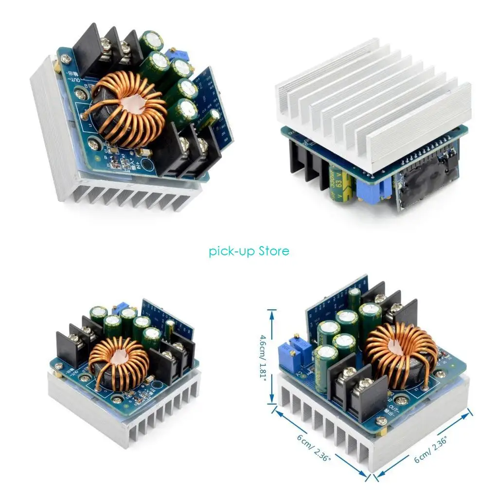 

Q5WA 15A 400 Вт понижающий модуль постоянного тока Регулируемый понижающий преобразователь постоянного тока 10-60 В