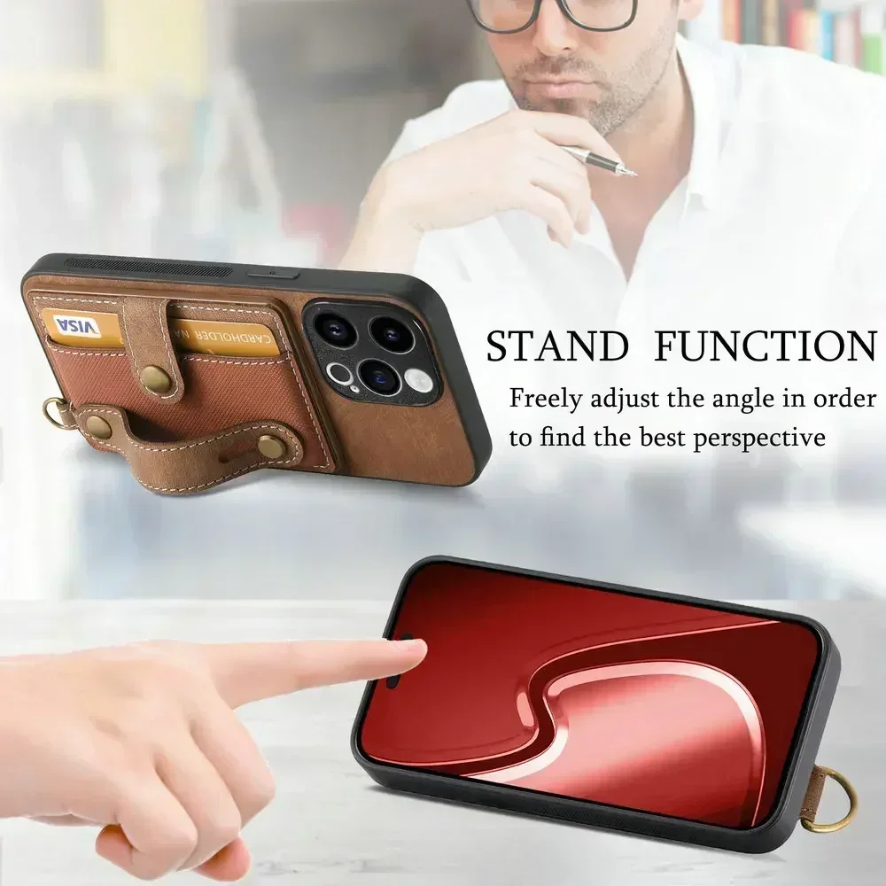 Funda tipo billetera de cuero con pulsera para Xiaomi 15T 14 T 13T 12T 11 Lite 11T Pro 10T 10 T 13 Ultra 14T 15 T15 5G Funda para teléfono