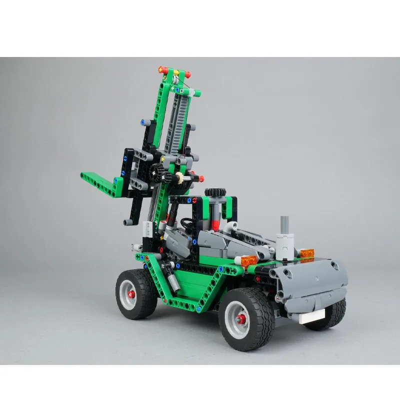 

MOC-17513 Новая модель вилочного погрузчика для городских фермерских хозяйств, 710 деталей, подарок на день рождения и Рождество для мальчиков и детей