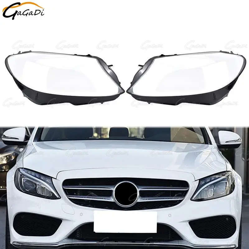 

Для Mercedes Benz W205 C Claoss C280 C300 2015-2017 левая и правая крышка фары прозрачный абажур корпус линзы фары