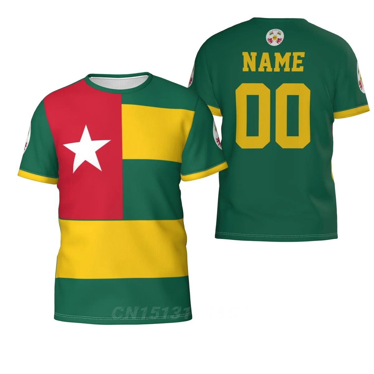 Custom Name Anzahl Togo Land Flagge 3D T-shirts Kleidung T shirt Männer Frauen Tees Tops Für Fußball Fußball Fans Geschenk UNS Größe